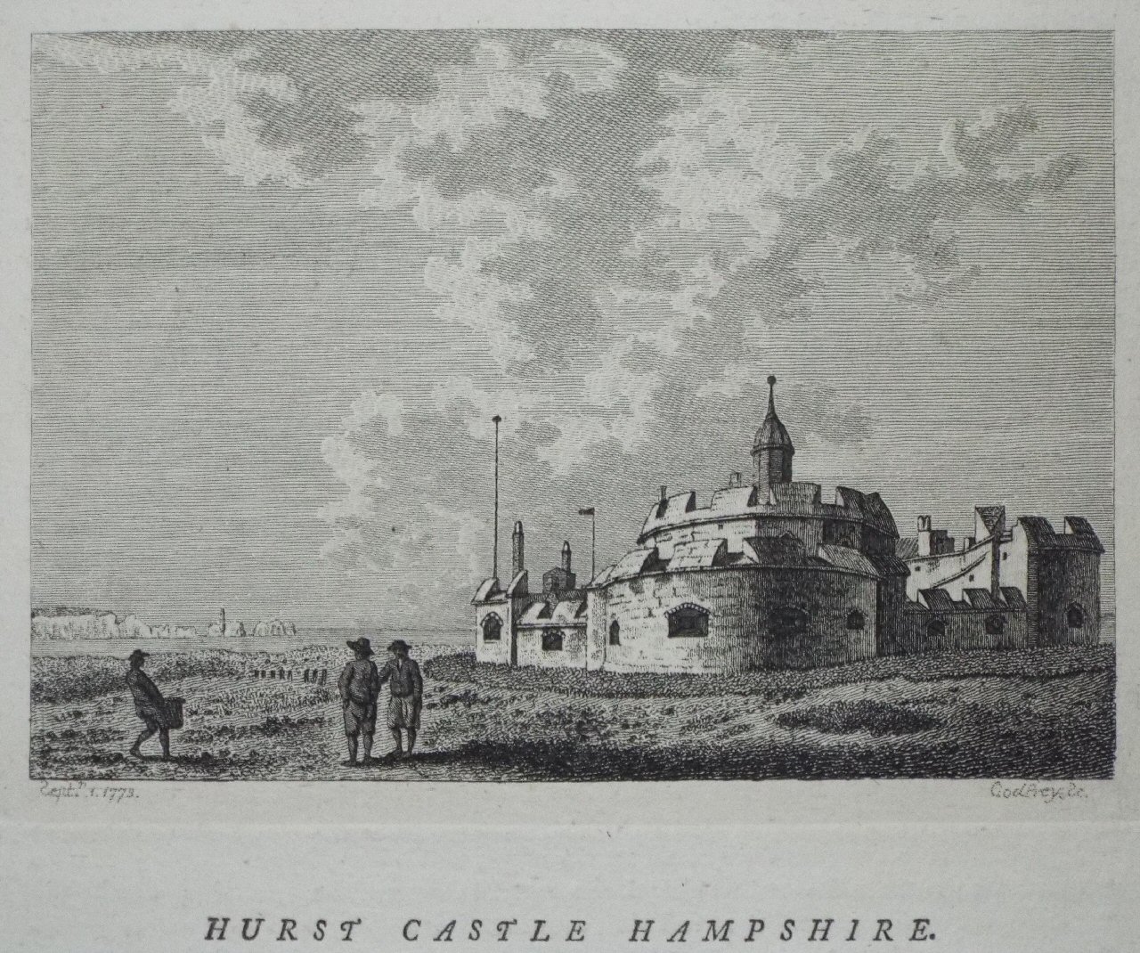 Print - Hurst Castle Hampshire. - 